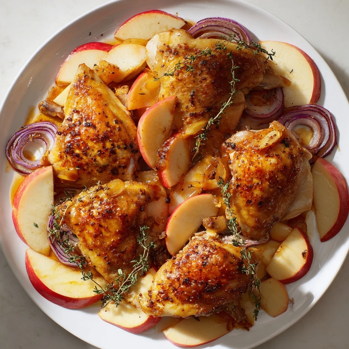 Cider Glazed Chicken Thighs