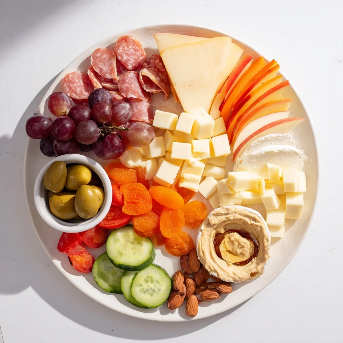 A beautifully arranged Picnic Basket Snack Board offering a variety of flavors for easy outdoor enjoyment.