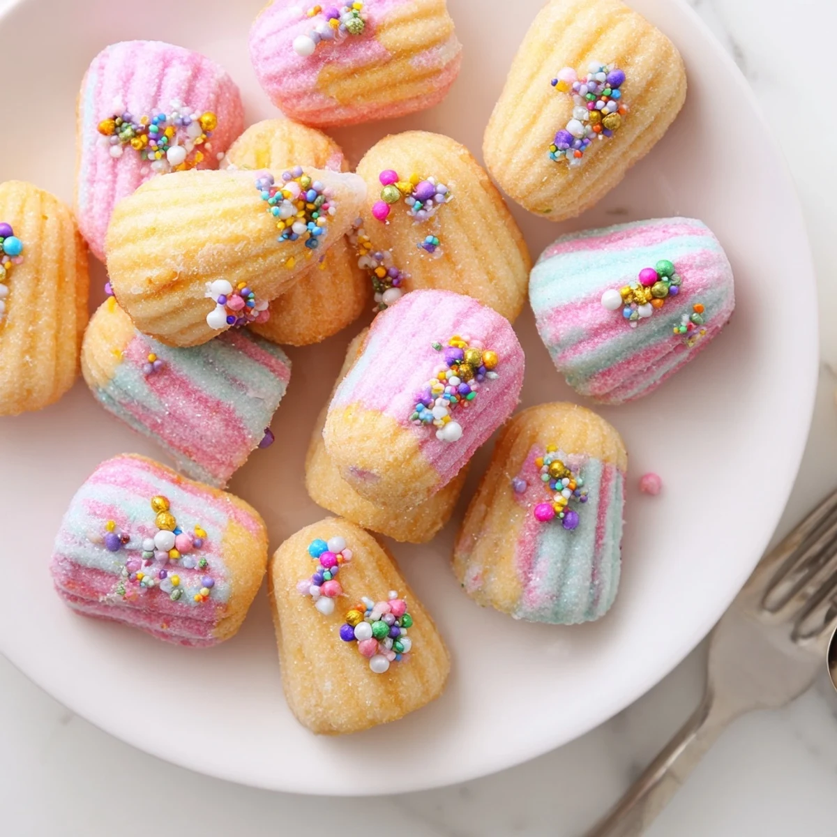 Mermaid Tail Colorful Madeleines