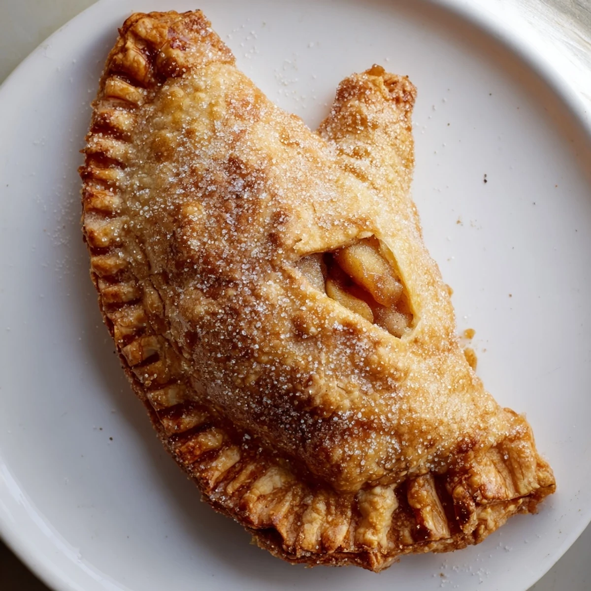 Golden-brown, puffy mitten-shaped hand pies filled with spiced apple, perfect winter comfort food.