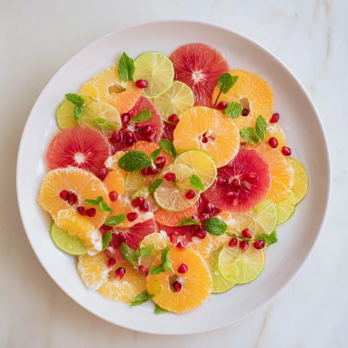 Colorful Fruit Board showcasing an artful arrangement of citrus slices, ready to enjoy.