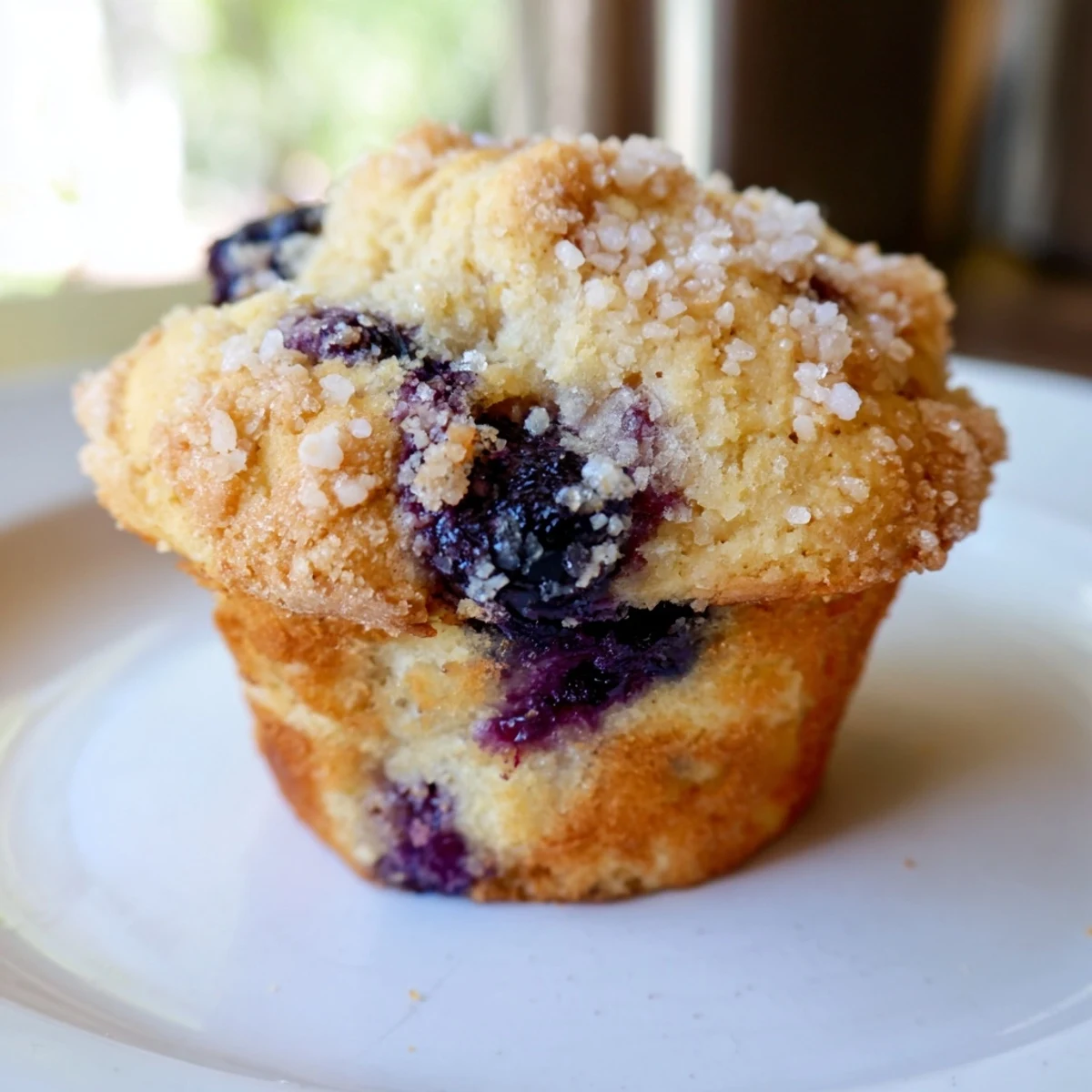 Golden and fluffy mini blueberry muffins, perfectly baked and ready to eat from a woven basket.