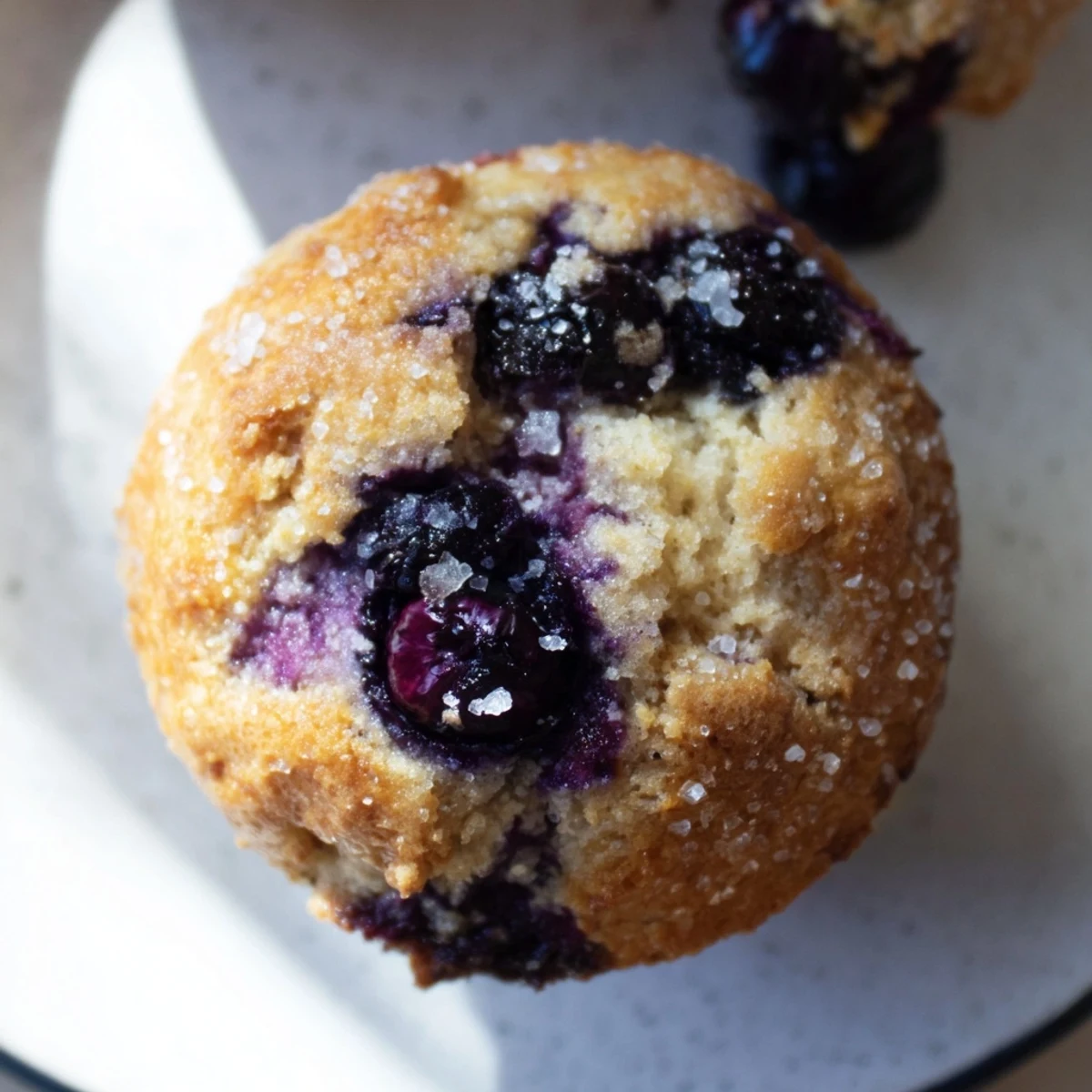 Warm from the oven, mini blueberry muffins resting in a basket, promising delightful bursts of blueberry flavor.