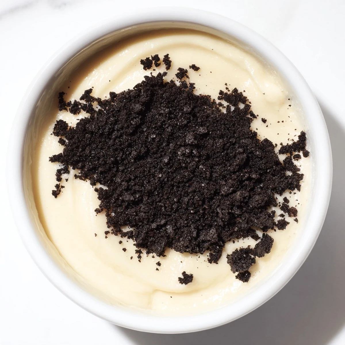 Vanilla pudding crushed Oreos