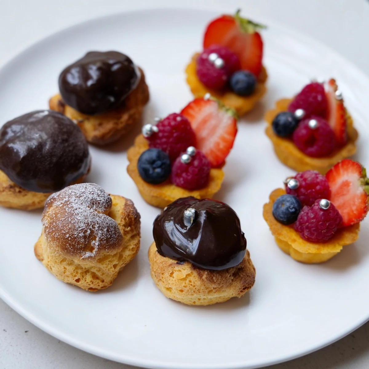 An enticing Piste de Train Mignardises photo: a train track made of delightful miniature pastries.