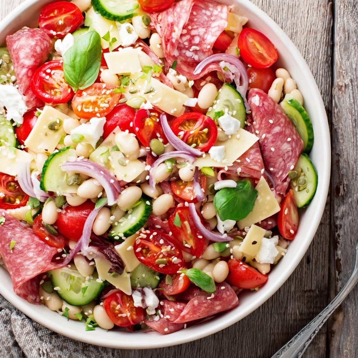 Italian Antipasto Bean Salad