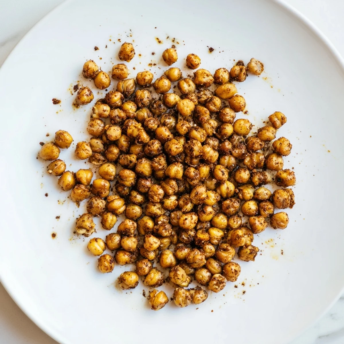 Crunchy baked Crispy Chickpea Snack, seasoned to perfection, ideal for a vegan appetizer or snack.