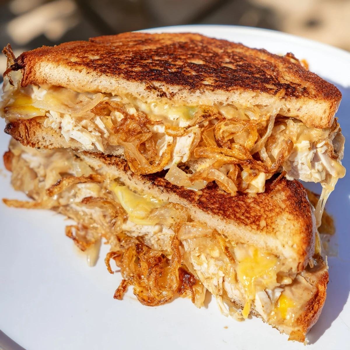 Crispy Shallot Chicken Cheese