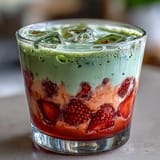Dairy-Free Strawberry Matcha Latte