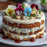 Spring Cake Lemon Edible Flowers