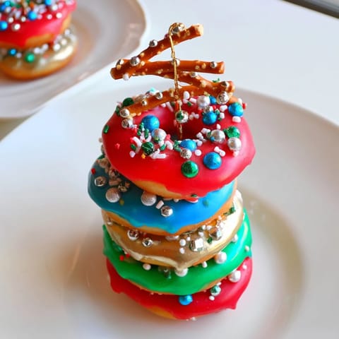 Donut Stack Christmas Tower