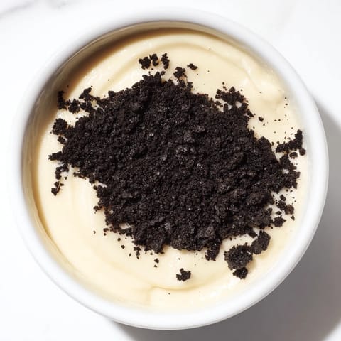Vanilla pudding crushed Oreos