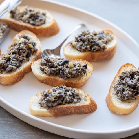 Black Olive Tapenade Crostini