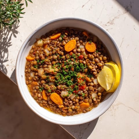Middle Eastern Lentil Chickpea Stew