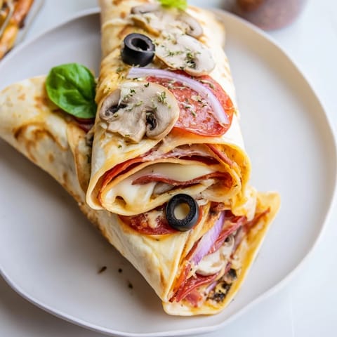 Cheesy Tortilla Pizza Wrap