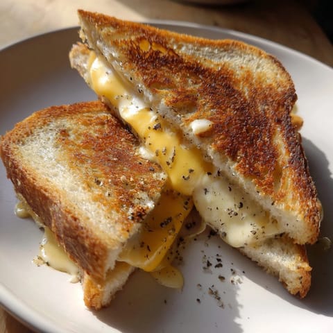 Truffle Oil Grilled Cheese