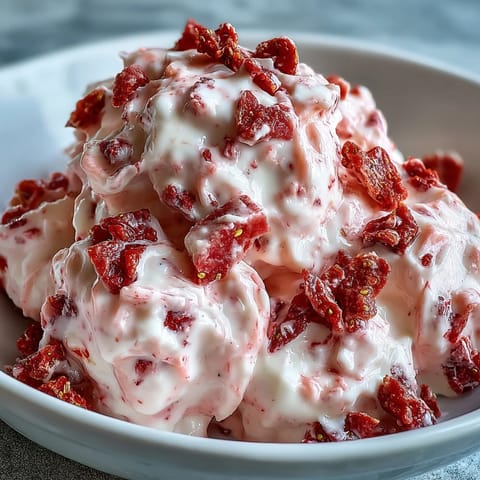 Crumble these tangy Strawberry & Banana Yoghurt Clusters over morning oatmeal or enjoy a cold, crunchy frozen bite straight from the freezer.