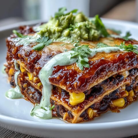 Vegan Black Bean Enchilada