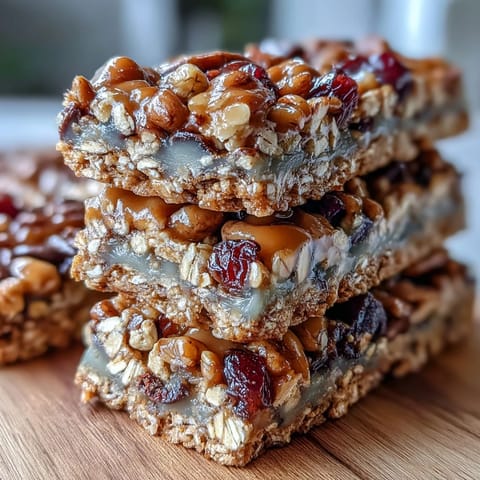 Chewy homemade trail mix bars featuring oats, honey, and a blend of nuts and seeds, perfect for on-the-go energy.