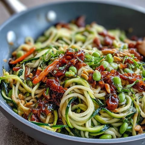 Healthy Easy Zucchini Noodle Stir-Fry