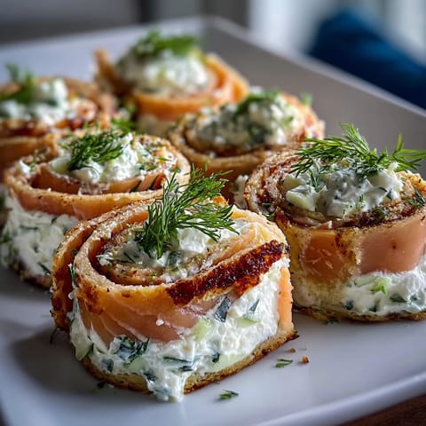 Smoked Salmon Cucumber Pinwheels
