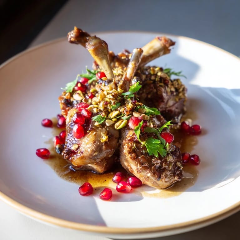 This warm bowl of Fesenjan features a thick, glossy sauce around succulent chicken.