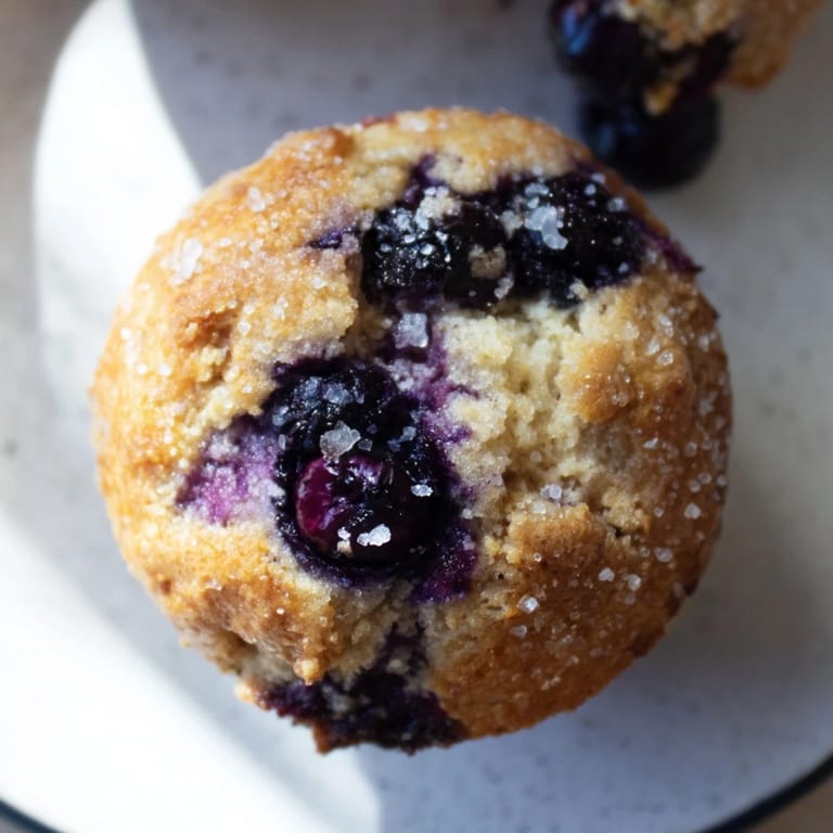 Warm from the oven, mini blueberry muffins resting in a basket, promising delightful bursts of blueberry flavor.