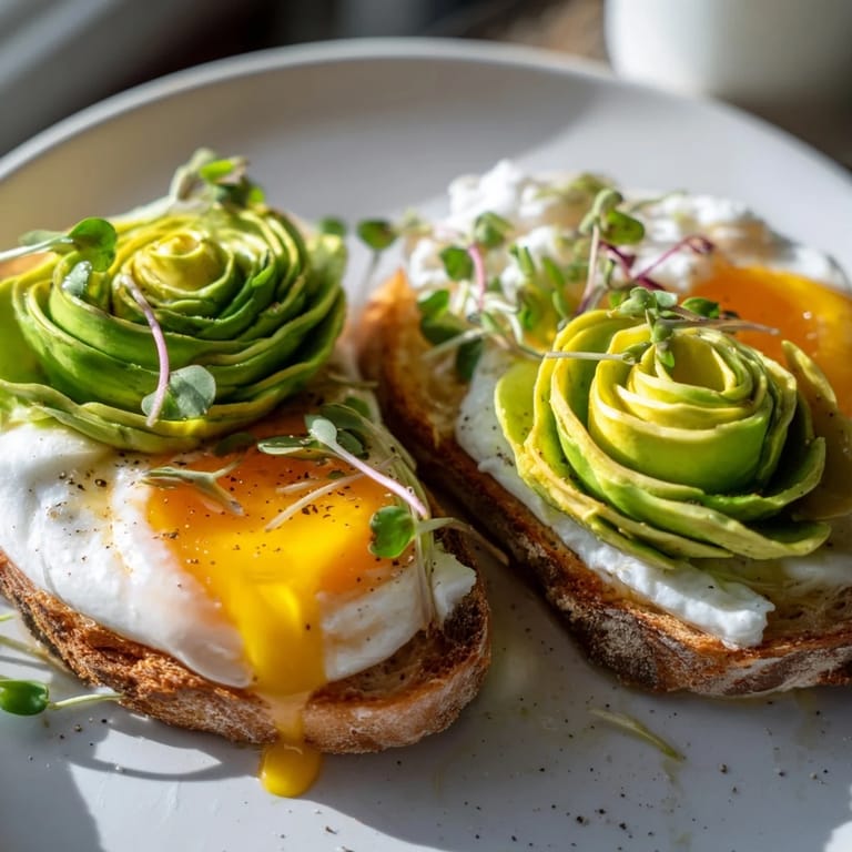 Vibrant Cloud Toast 2.0: Creamy avocado and perfect, soft-baked egg atop toasted, golden sourdough bread.
