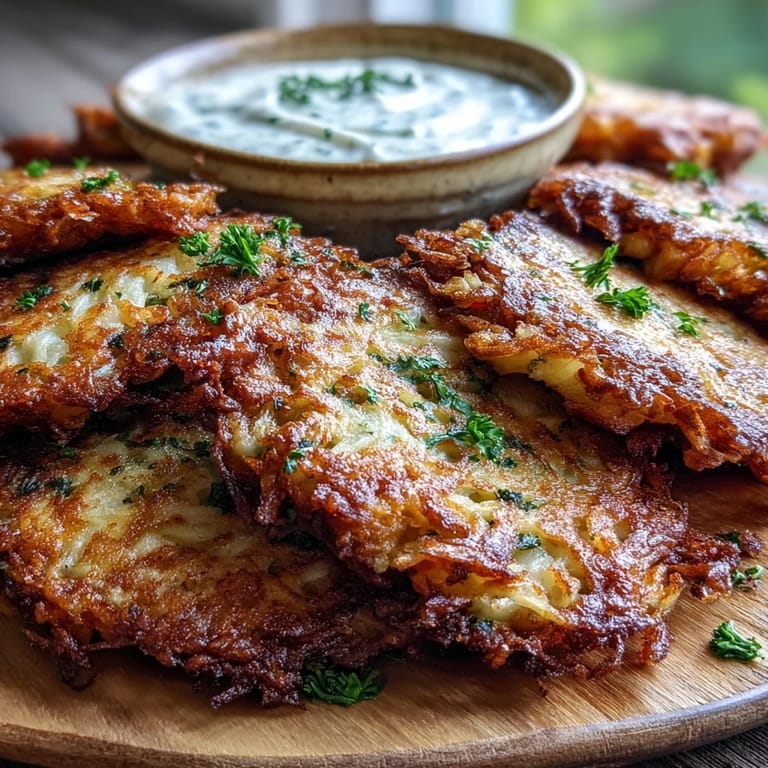 Cabbage fritters with dipping sauce arranged on parchment with a wooden spoon for a rustic look.