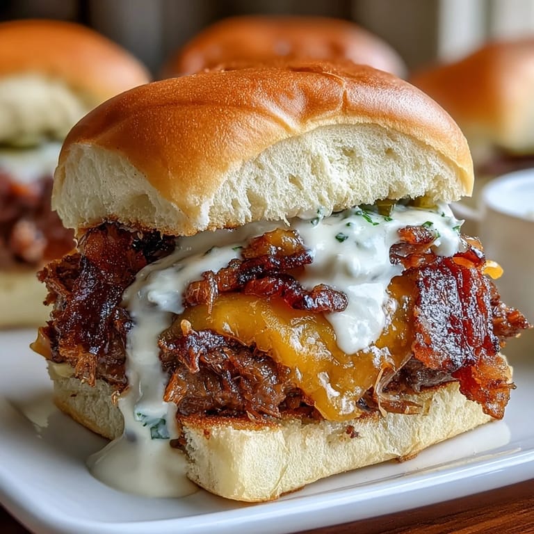 Crispy-edged mini smash burger rolls stacked with juicy beef, melted cheese, pickles, and onions, served on toasted slider buns for easy eating.