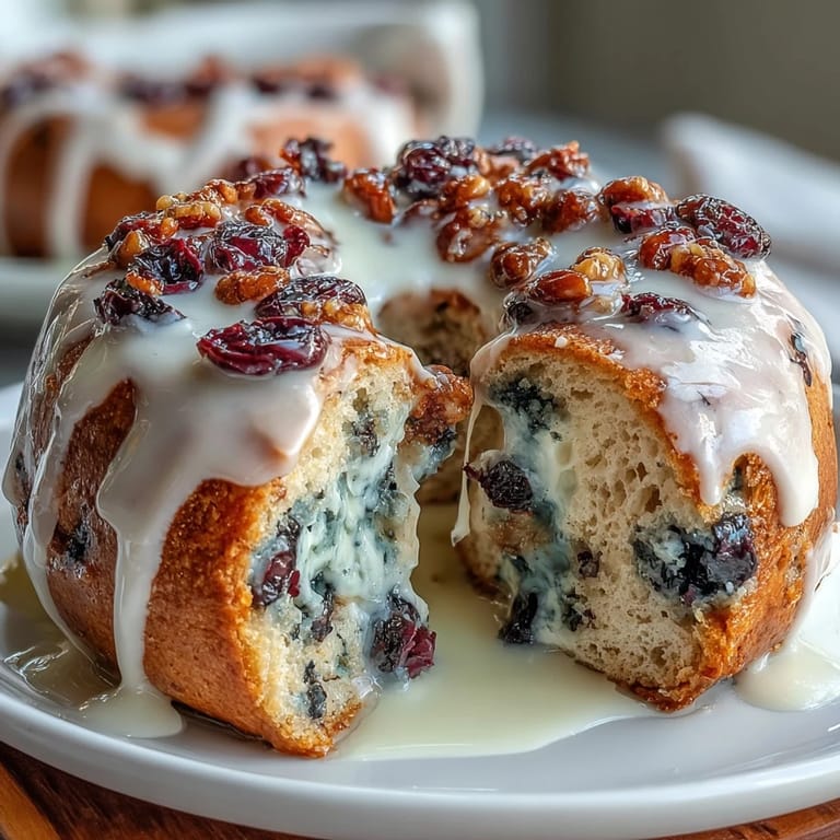Wholesome blueberry protein bagels drizzled with zesty lemon glaze, perfect for energizing mornings.