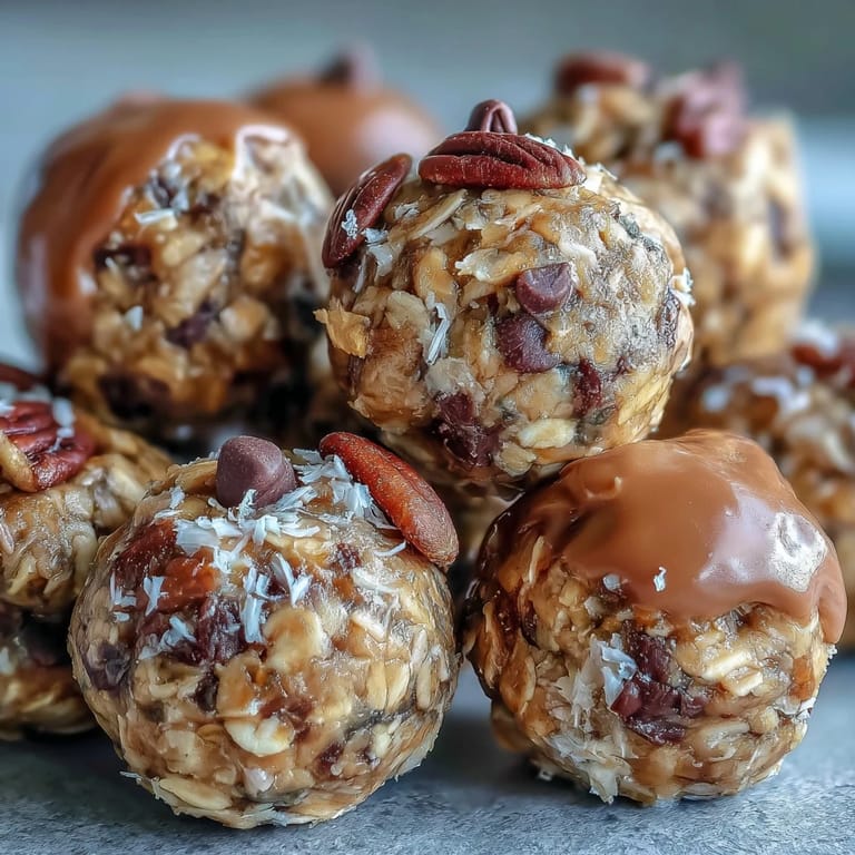 No-bake peanut butter oat bites, naturally sweetened and packed with wholesome ingredients for a grab-and-go treat.
