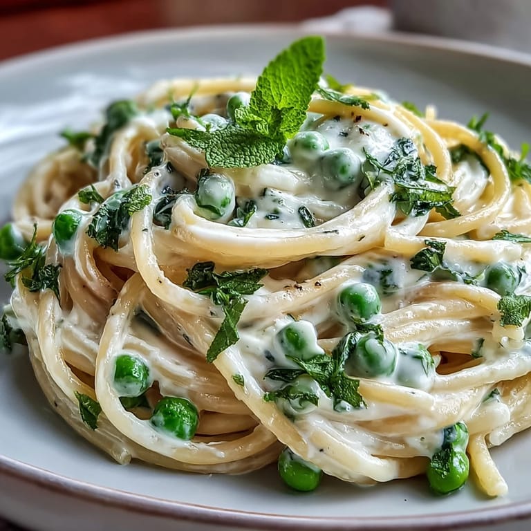 Deliciously zesty Lemon Ricotta Pasta with fresh mint, perfect for a spring lunch.