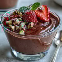 Decadent Dubai chocolate cups filled with fresh strawberries and topped with golden pistachio crunch—perfect for elegant entertaining.