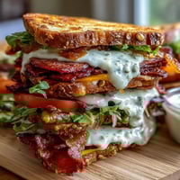Loaded Deli Sandwich Board with colorful deli meats, cheeses, and fresh vegetables on a rustic serving platter.