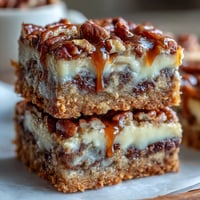 Decadent Kentucky Derby Pecan Pie Bars with Bourbon Glaze, golden crust topped with rich pecan filling and a glossy bourbon drizzle.